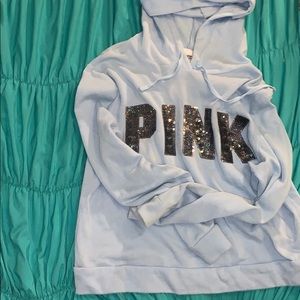 baby blue sweatshirt